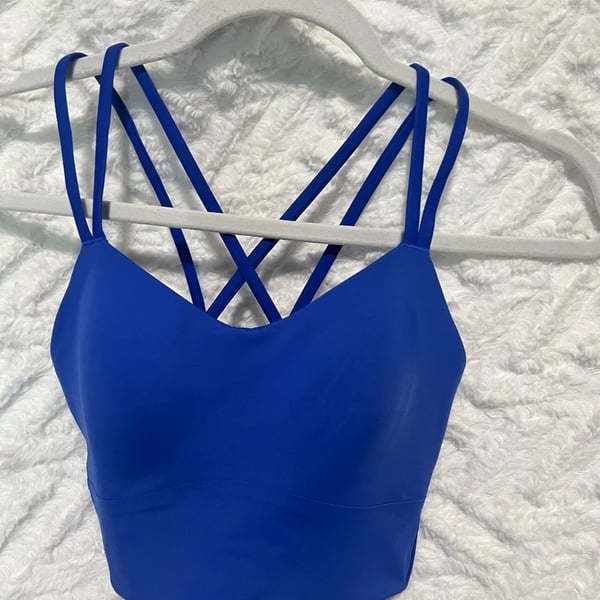 NWT Lululemon Like a Cloud Longline Bra B/C Size 6 Blue