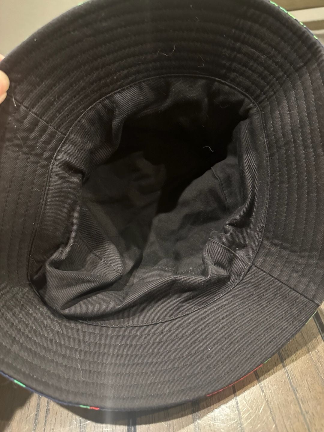Unbranded Watermelon Pineapple Fruit Print Navy Blue Bucket Hat 3
