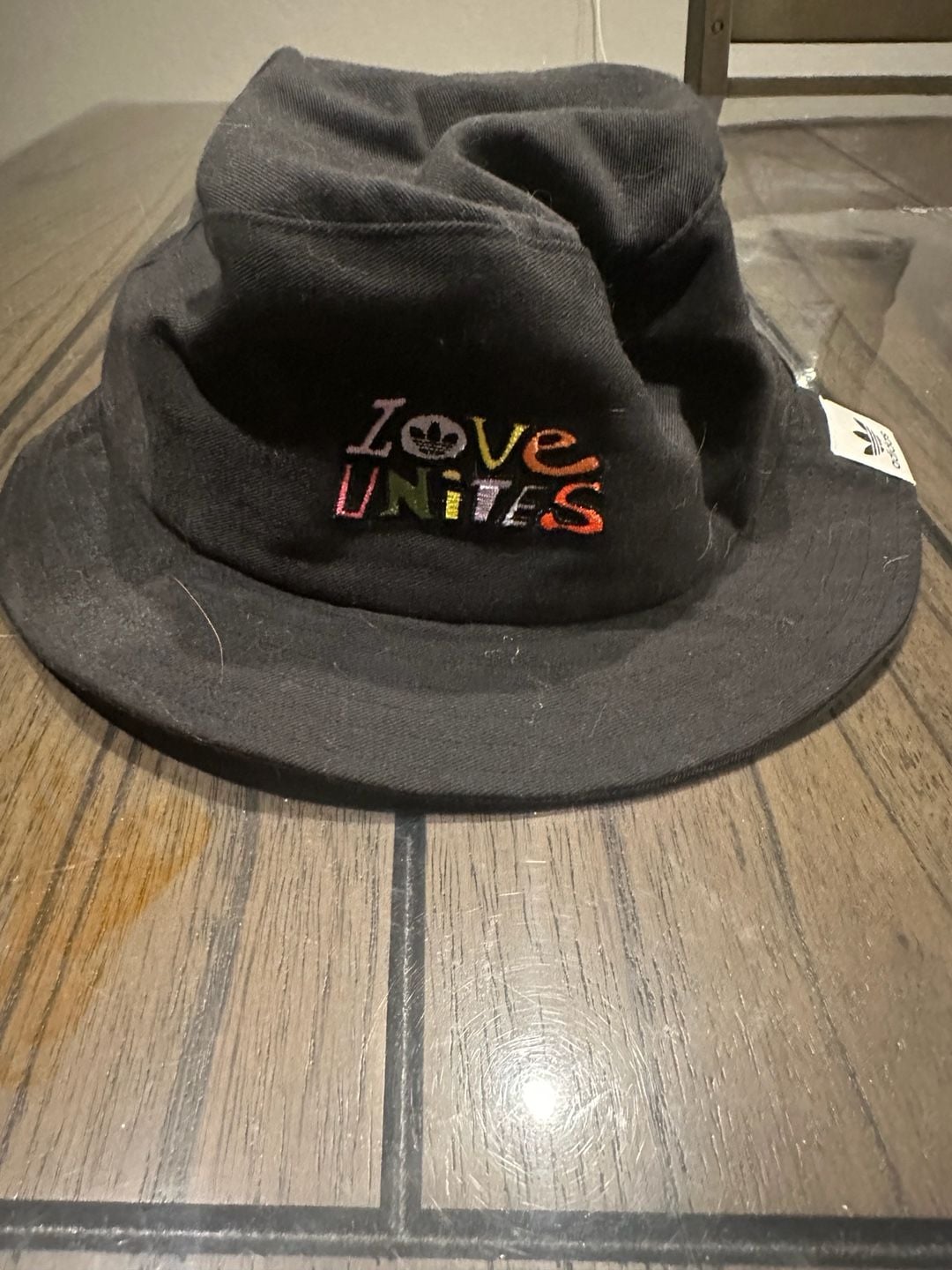 Adidas Love Unites Bucket Hat Black Unisex 3