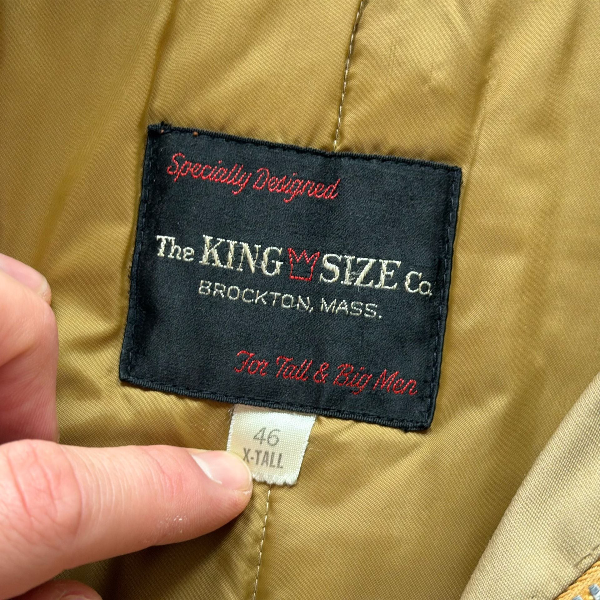Rare 50s/60s The King Size Co. Heavy Canvas Longcoat 17