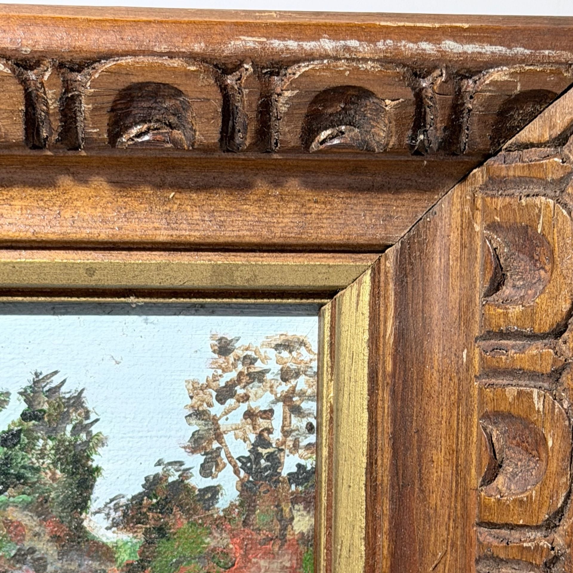 Fredrix Landscape Painting Framed Original Signed R. Villano 5
