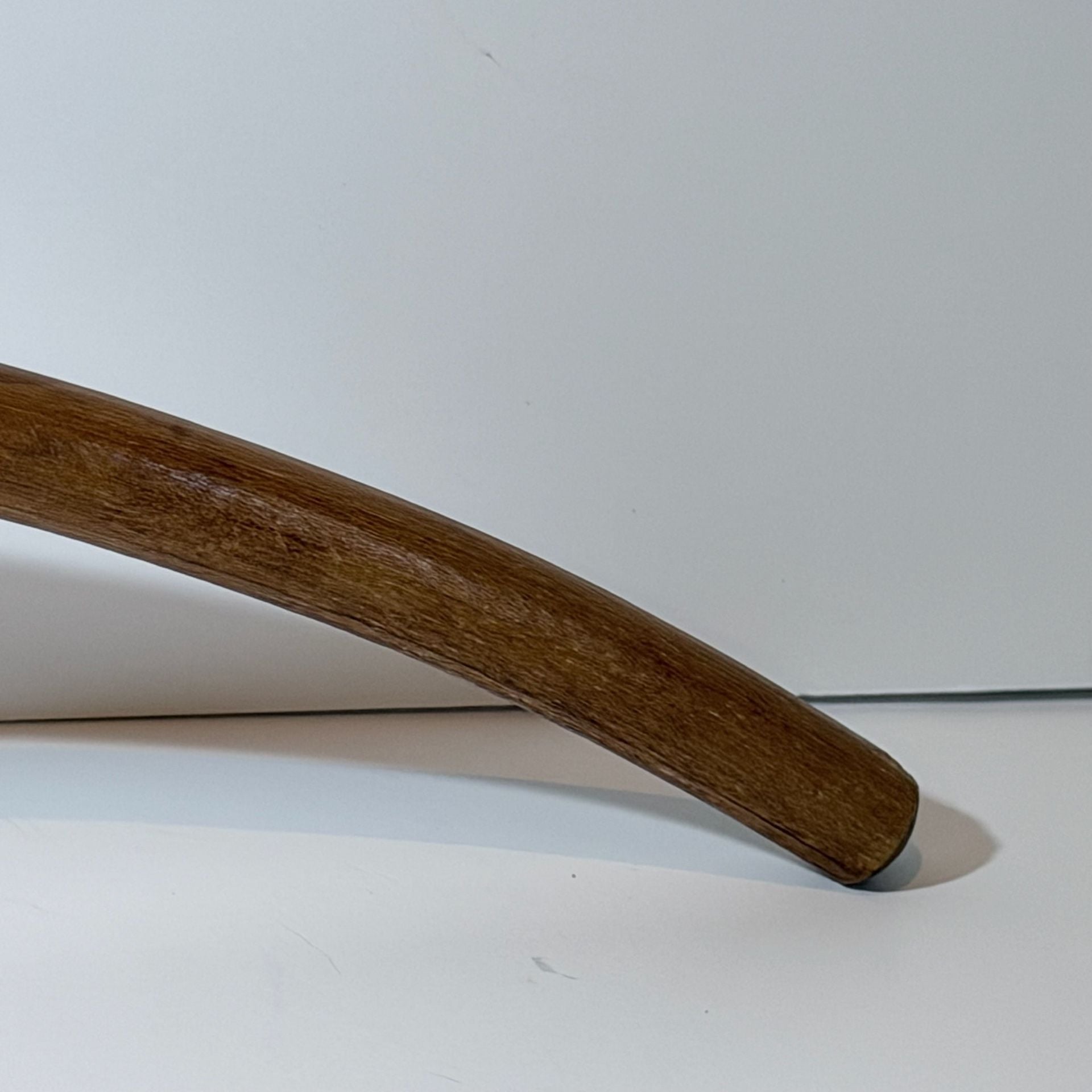 Vintage Wooden Suit Hanger - Curved Wood With Metal Hook 4