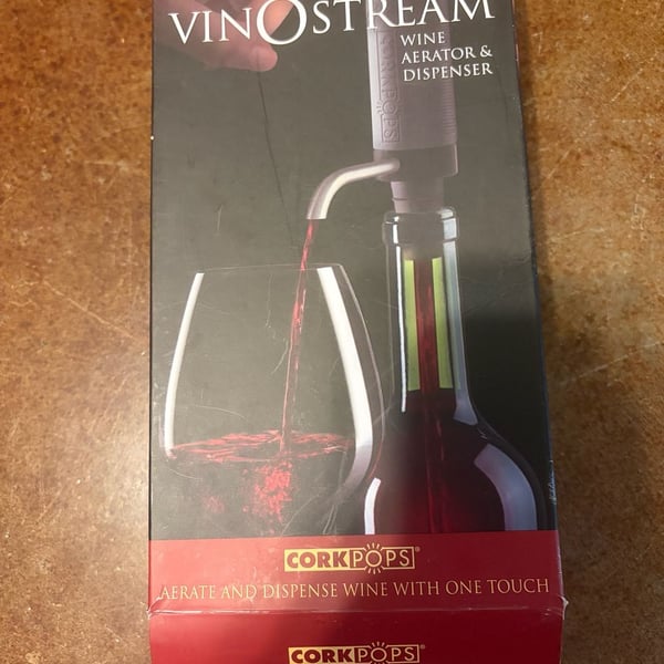 Cork Pops Vinostream Wine Aerator and Dispenser