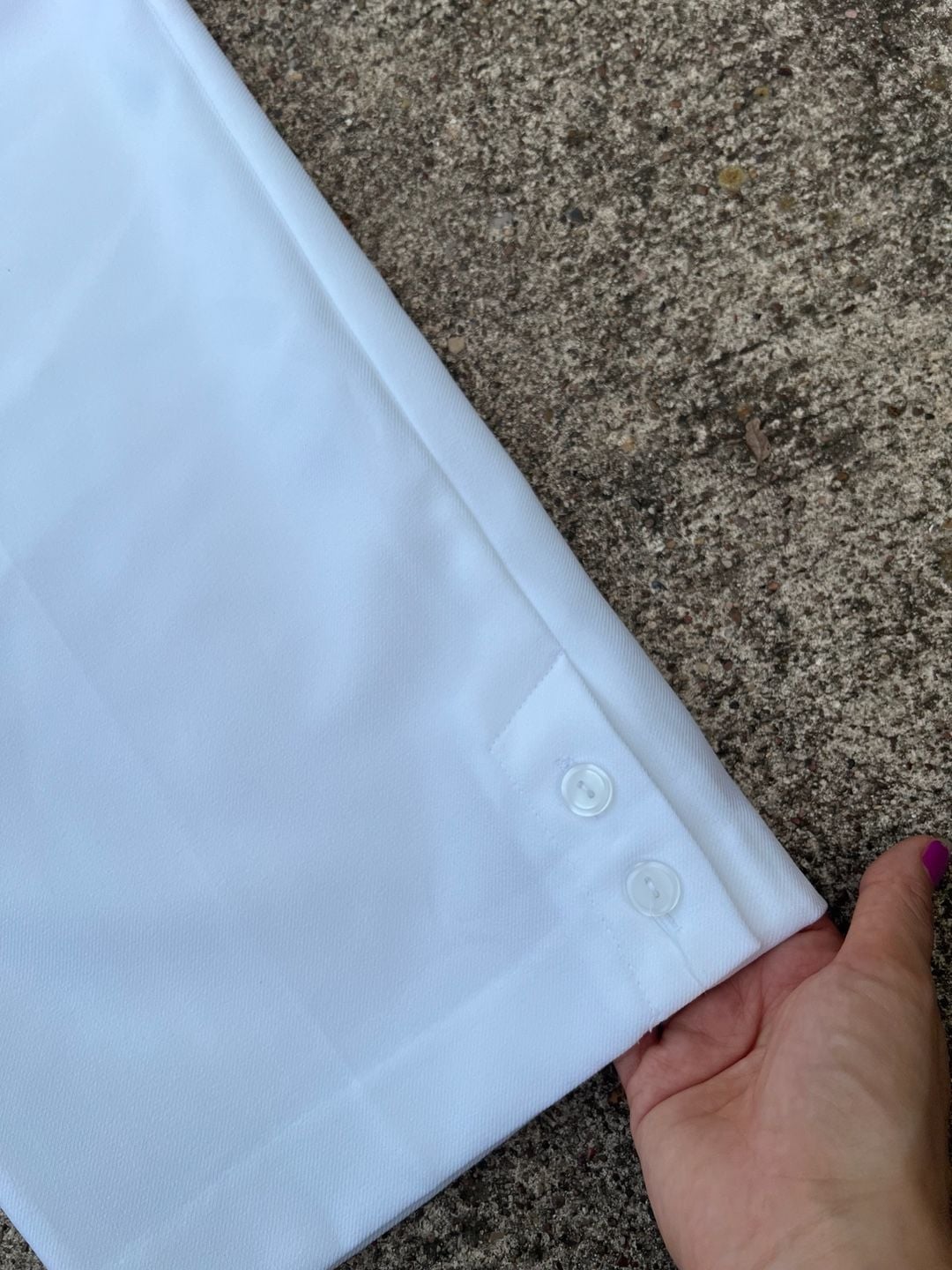 Z- Alfred Dunner Capri Pants Size 18 White Pull On Elastic Waist 3