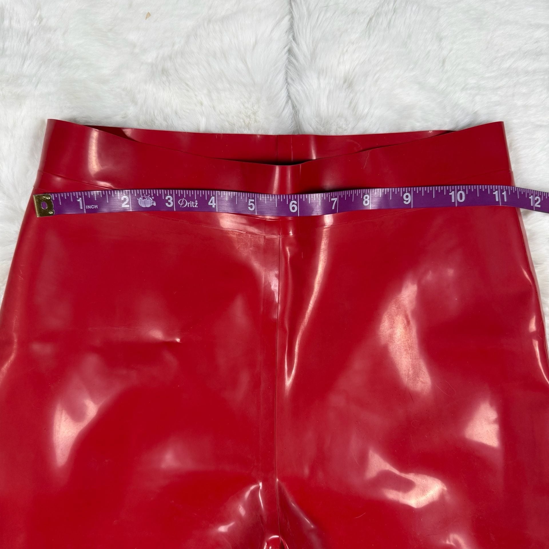 Honey Birdette Latex Leggings Red 6