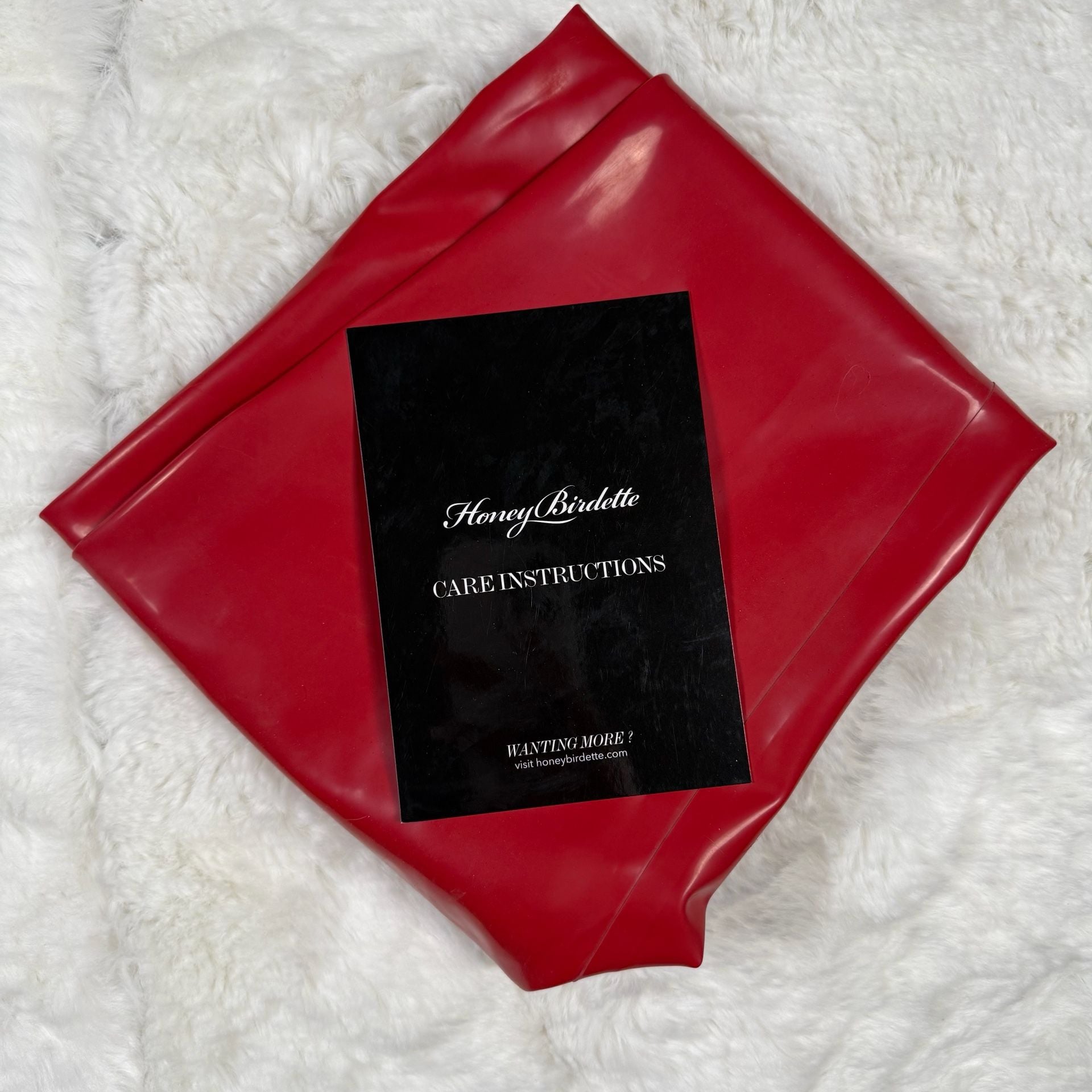 Honey Birdette Latex Leggings Red 8