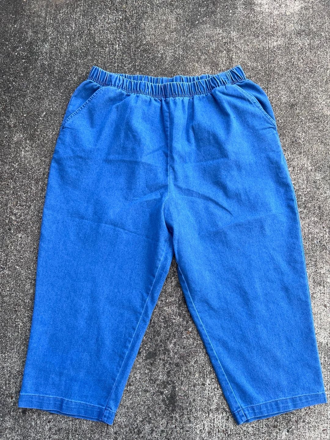 Z- American Sweetheart Pull-On Denim Pants Size XL Blue K82 2