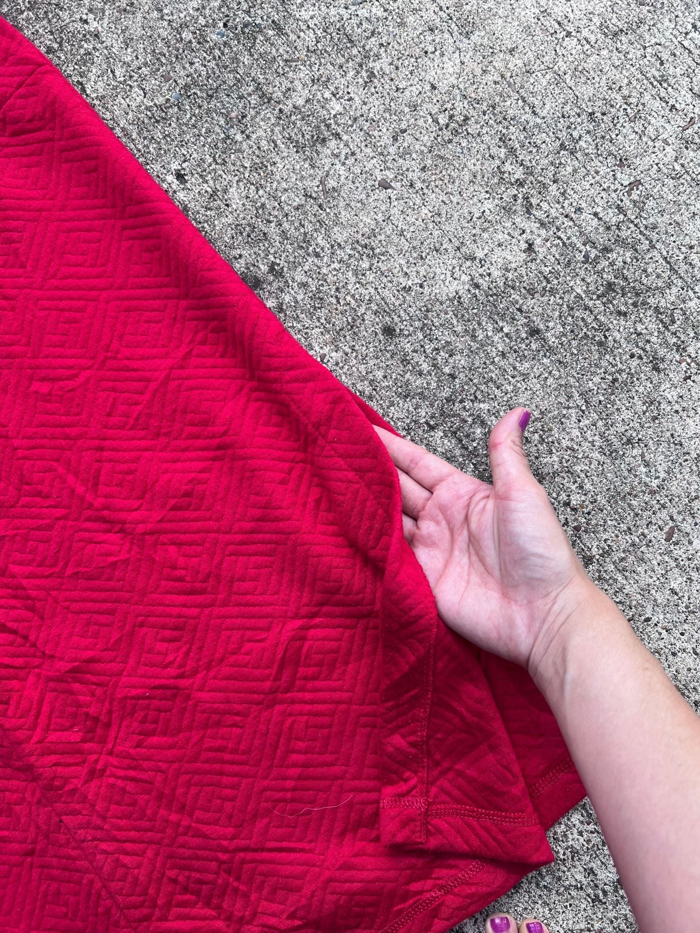 Z- Natori Private Luxuries Robe Size S Red Quilted Zip Front Lounge 4