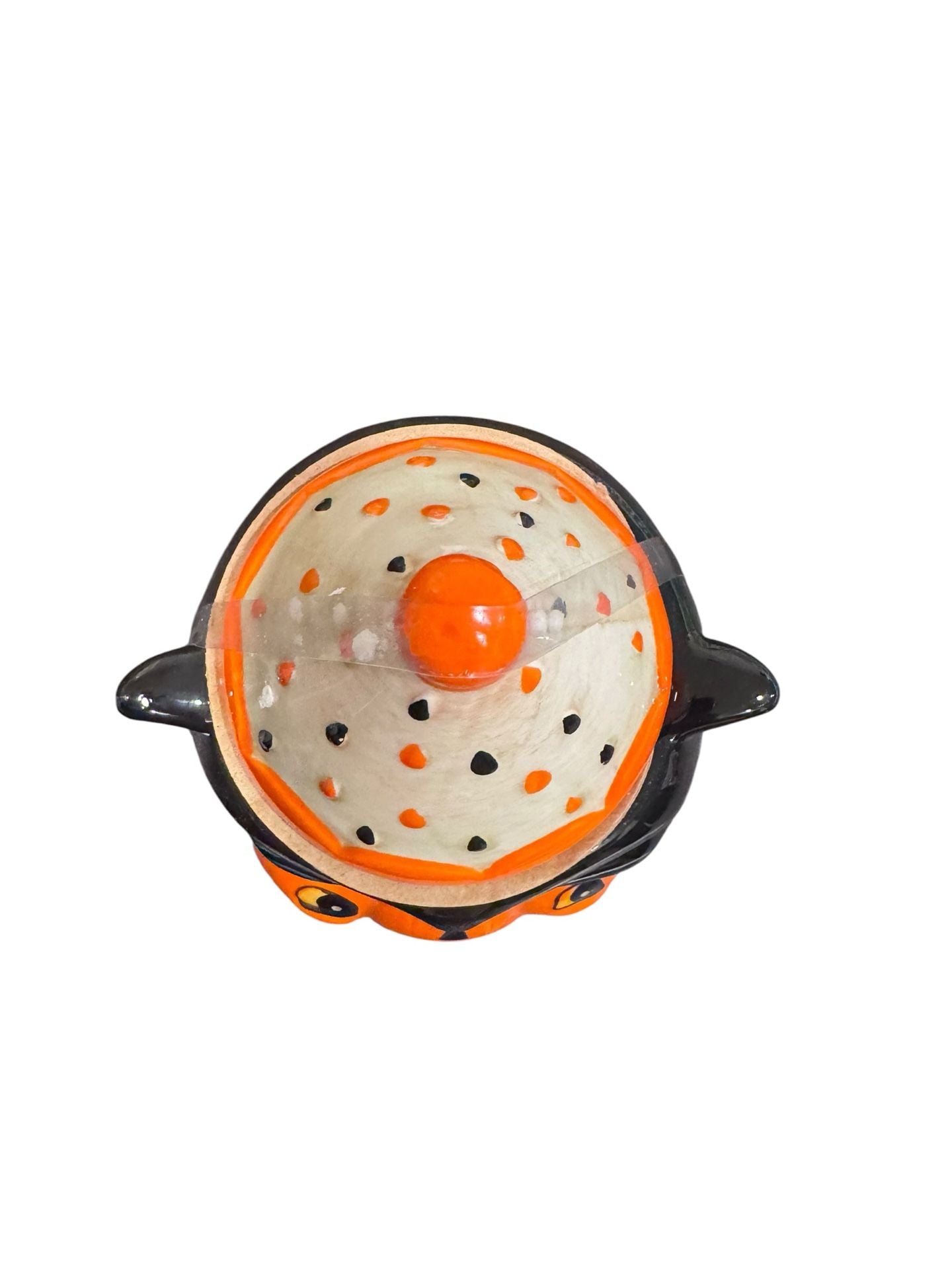 Johanna Parker Halloween Black Cat Pumpkin Cookie Jar 5