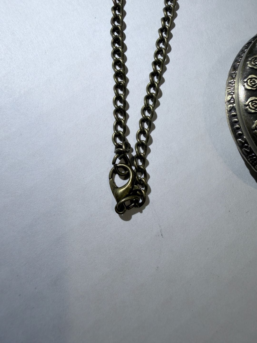 Alice in Wonderland Bronze Quartz Pocket Watch Necklace Chain 4