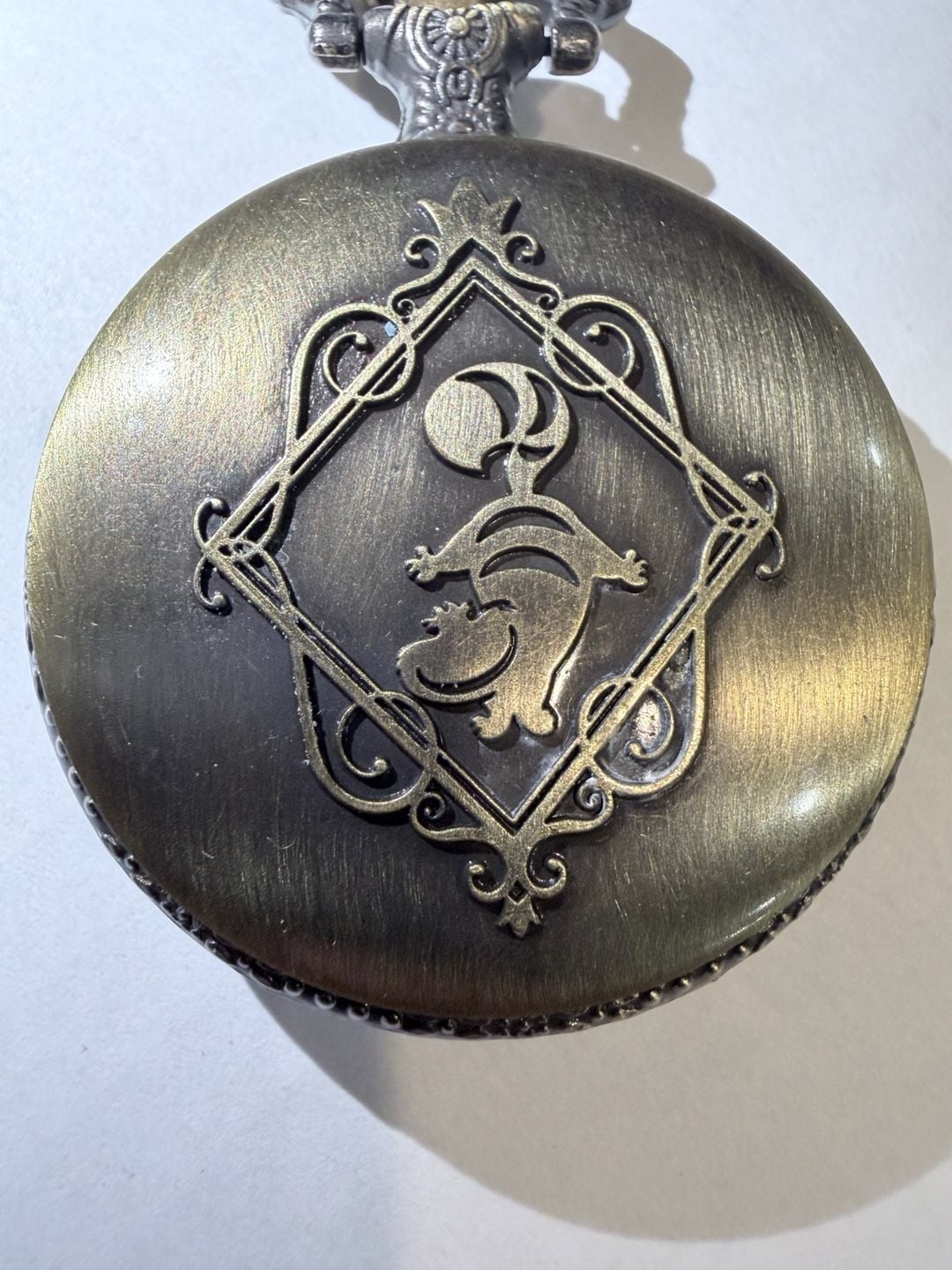 Alice in Wonderland Bronze Quartz Pocket Watch Necklace Chain 7