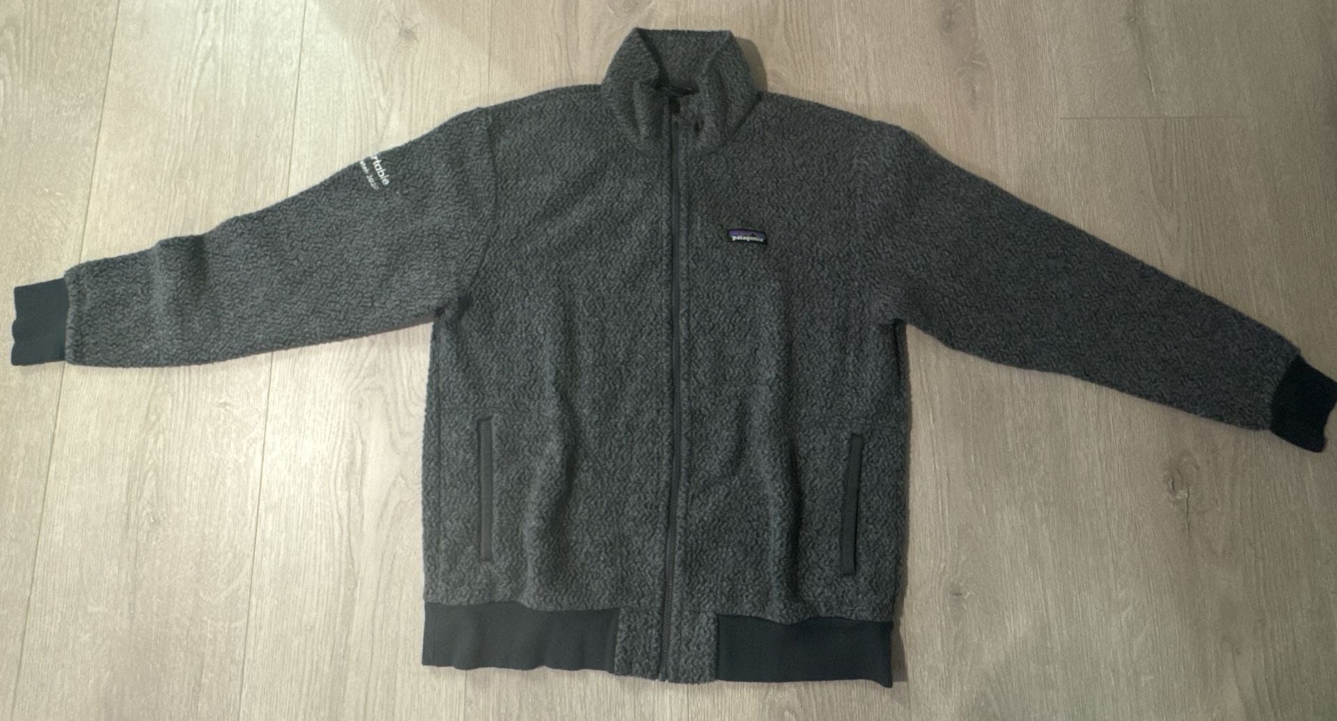 Patagonia Woolyester Fleece Jacket Size L Gray 4