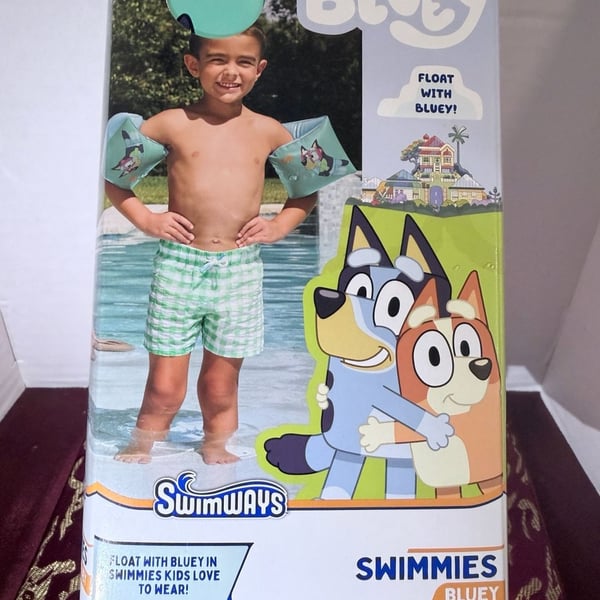 SwimWays Bluey Swimmies Arm Floaties 3-5 Years