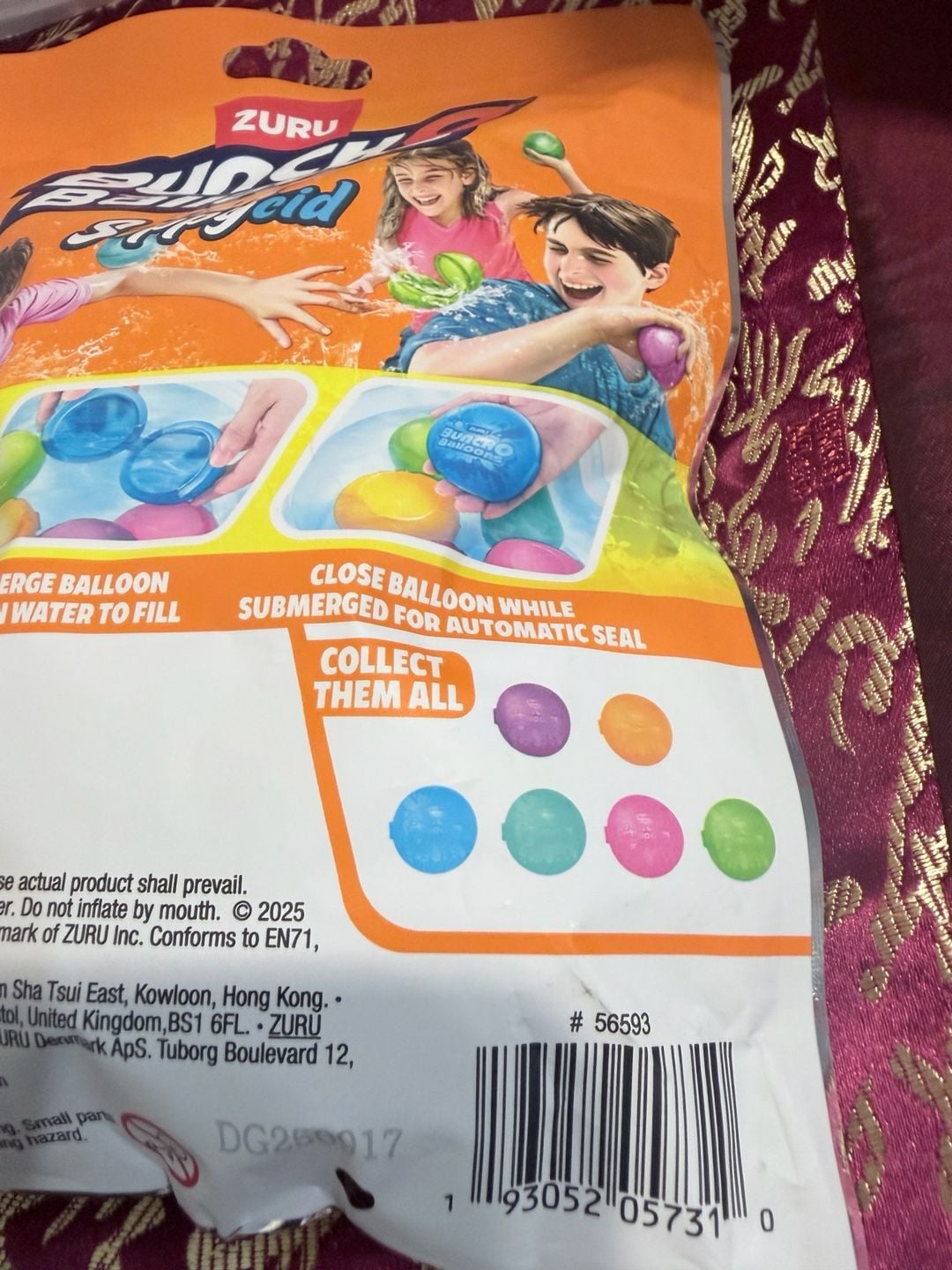 ZURU Bunch O Balloons Reusable Water Balloons Size 6pc 5
