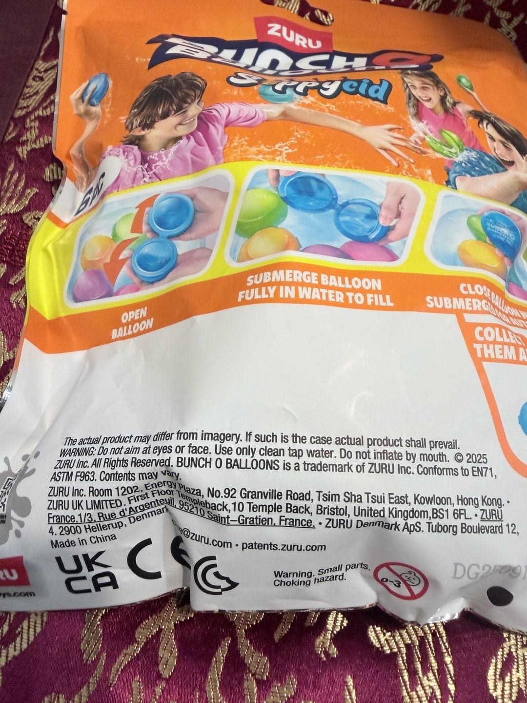 ZURU Bunch O Balloons Reusable Water Balloons Size 6pc 6