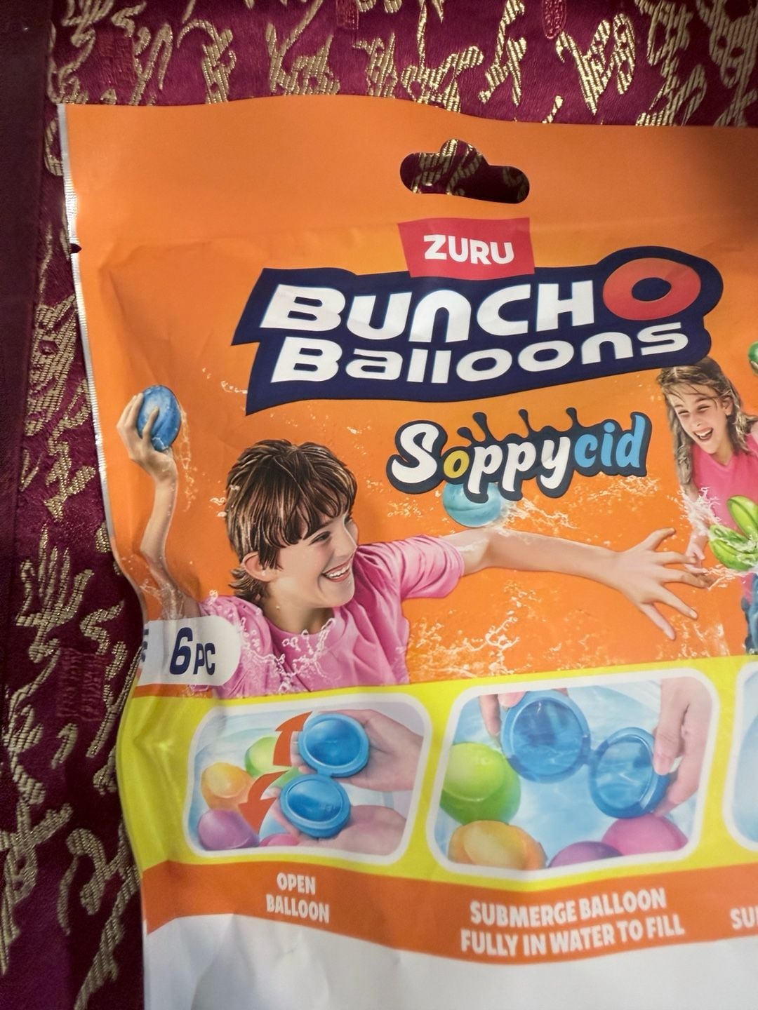 ZURU Bunch O Balloons Reusable Water Balloons Size 6pc 7