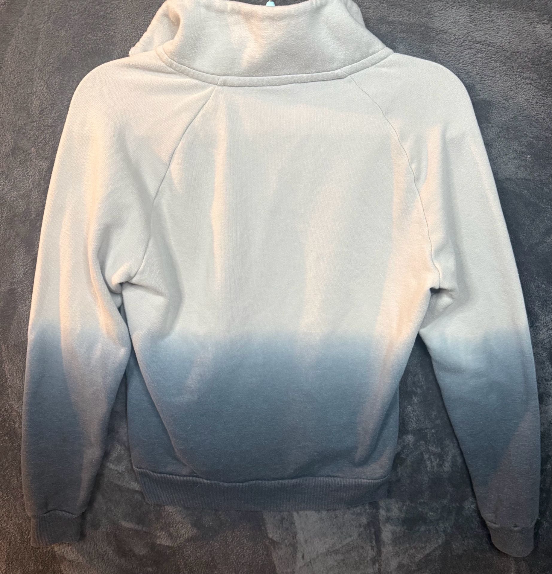 Women’s Victoria's Secret PINK Half-Zip Pullover Size S Ombre Gray #11 10