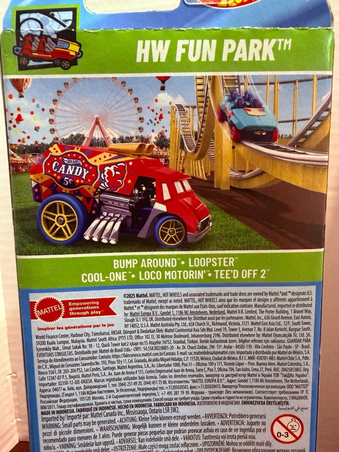 Hot Wheels HW Fun Park 5-Pack Die-Cast Cars New 9