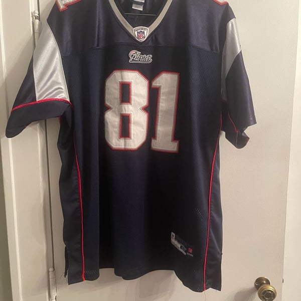 Reebok New England Patriots Randy Moss 81 Jersey Size 56 Navy NFL