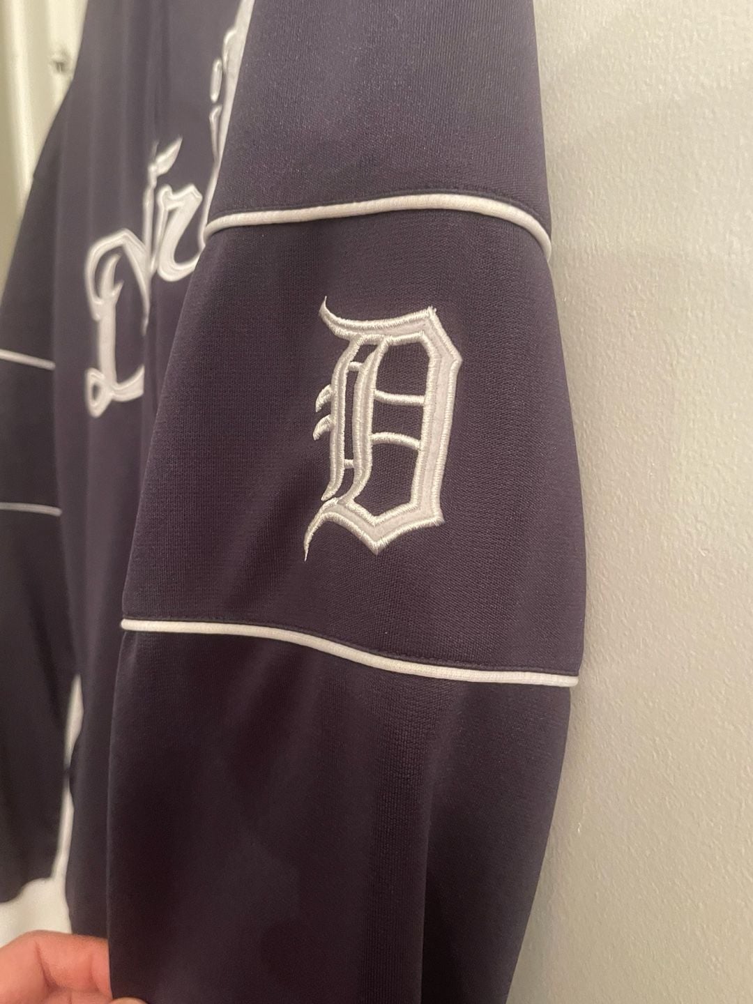 Stitches Detroit Tigers Track Jacket Size 2X-Large Navy Blue MLB Full Zip 5