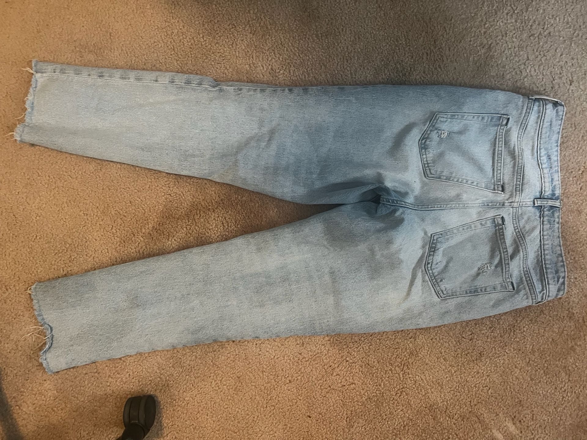 Free Assembly Distressed Straight Leg Jeans Size 8 7