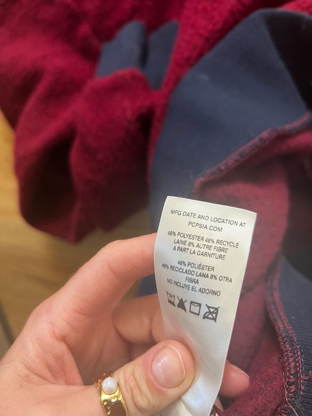 Patagonia Woolyester Fleece Pullover Size L Red 7