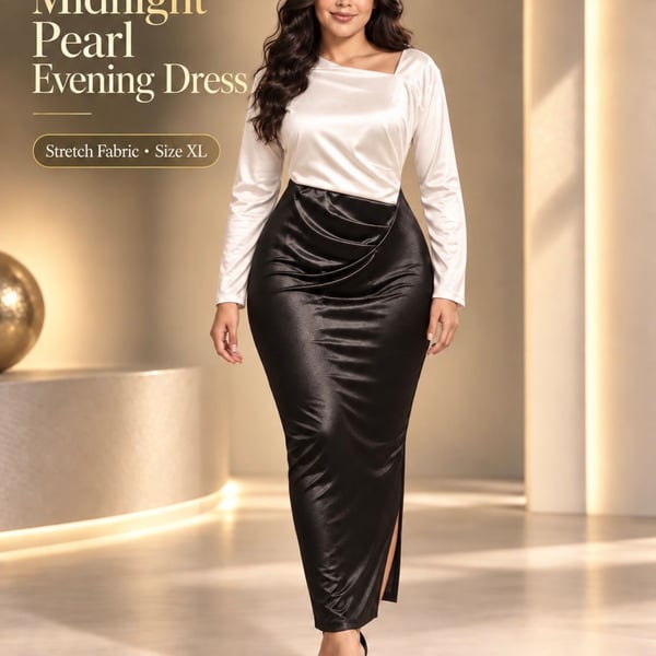  Midnight Pearl Evening Dress Size XL