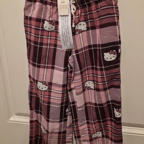 Hello Kitty Girls Gingham Top and Pants Set for Big Kids, Pink, 4 : : Clothing, Shoes & Accessories, A