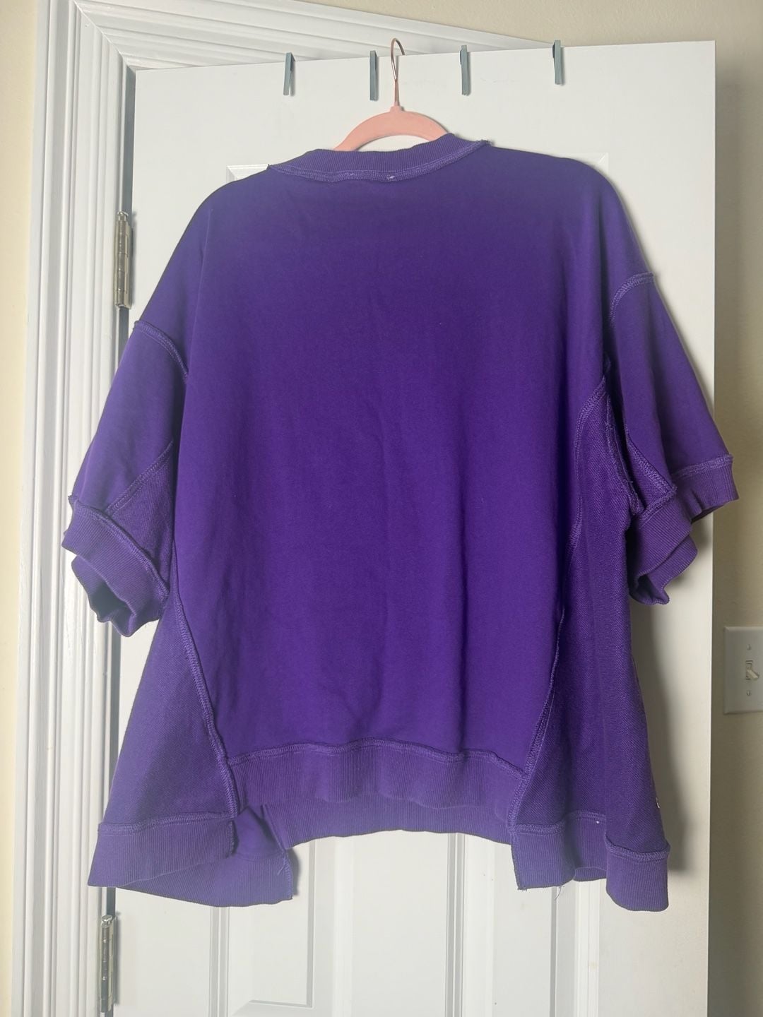 Fantastic Fawn Tiger Face Sweatshirt Size M Purple Yellow Rhinestone 4