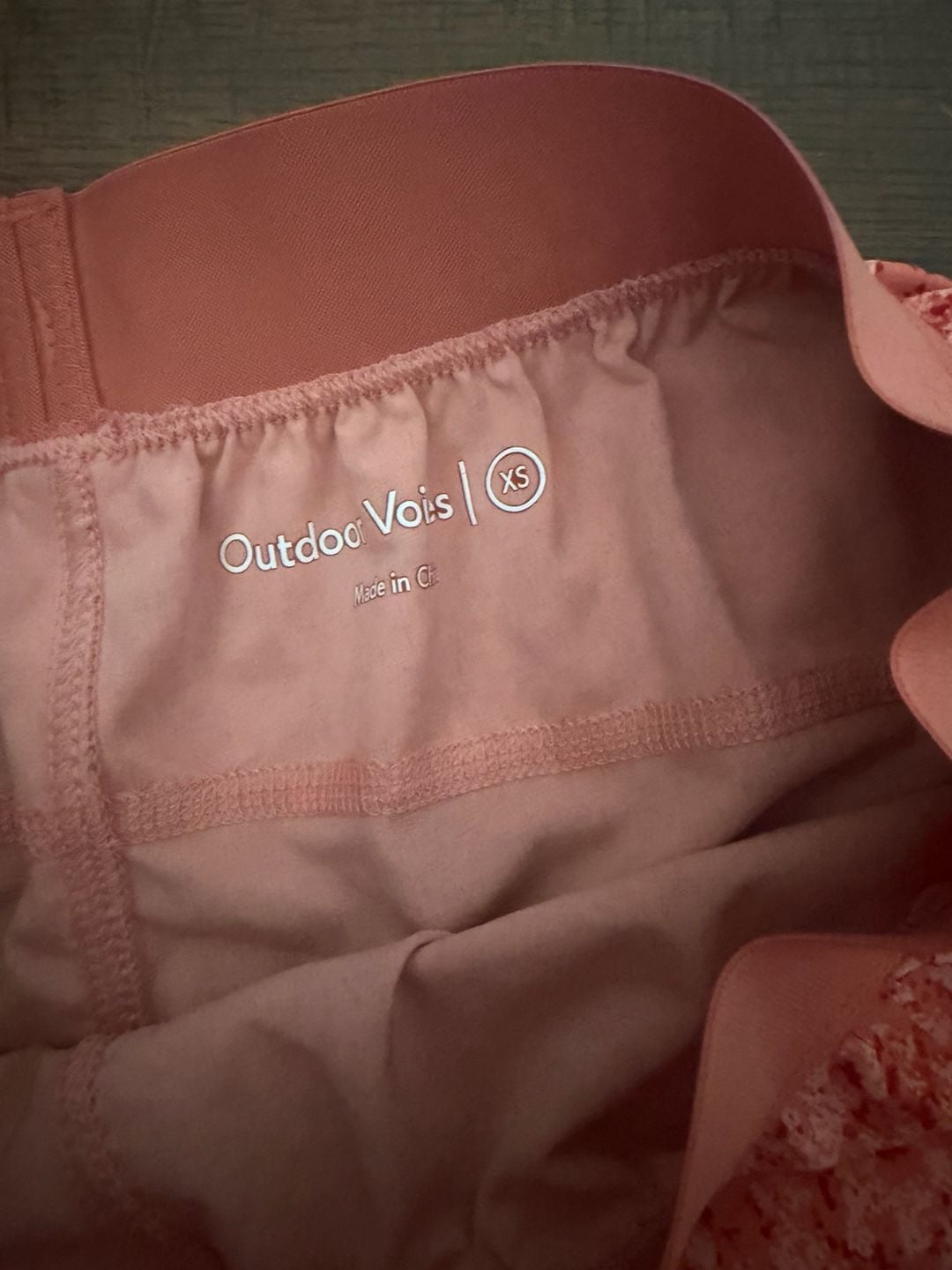 Outdoor Voices Shorts Size XS Red Pink Speckled Athletic 3