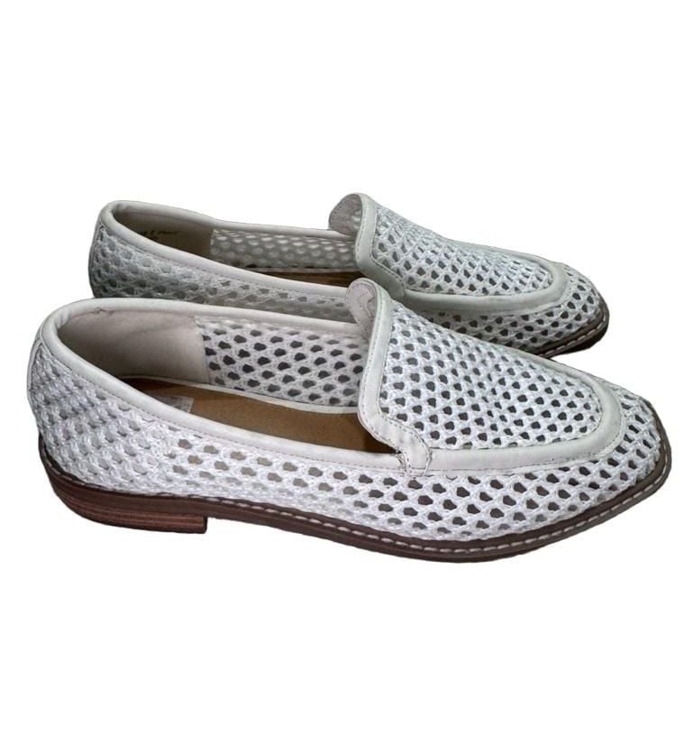 Dolce Vita White Woven Mesh Slip-On Loafers 5