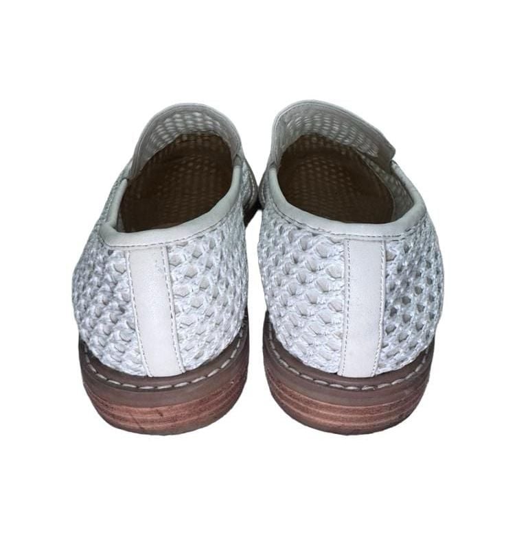 Dolce Vita White Woven Mesh Slip-On Loafers 4