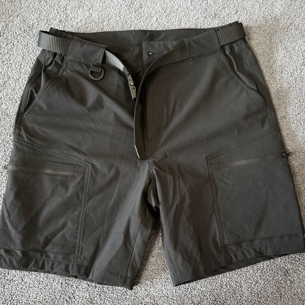 Free Soldier Cargo Hiking Shorts Size 34 Black Quick Dry