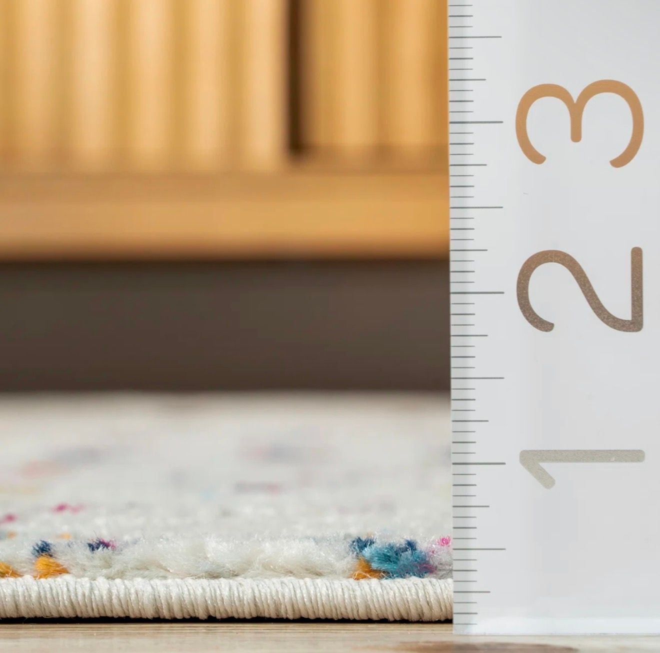 Moroccan Power Loom Performance Vintage Diamond Area Rug Ivory/Multi 8