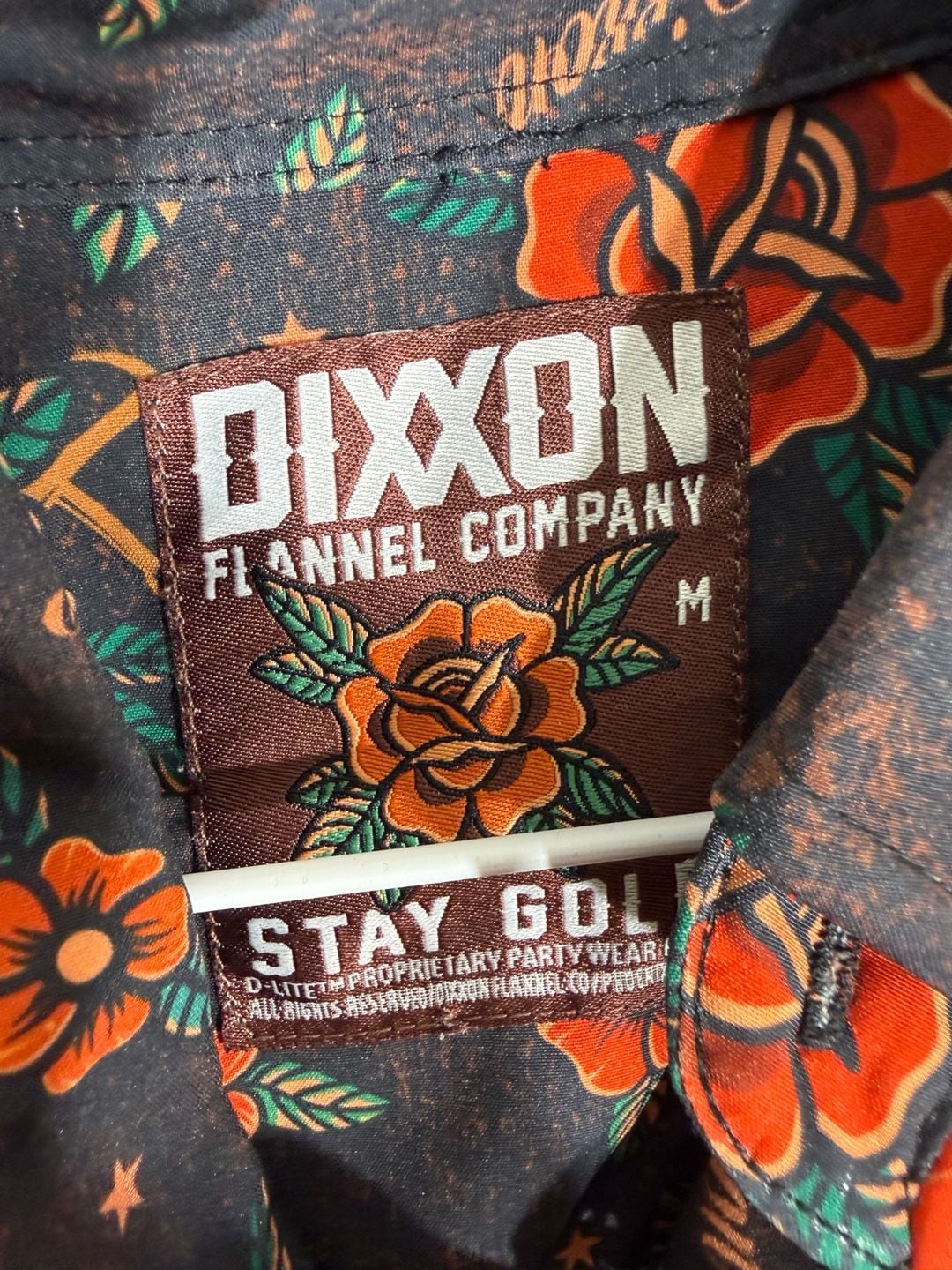 Dixxon Stay Gold Short Sleeve Shirt Size M Black 3