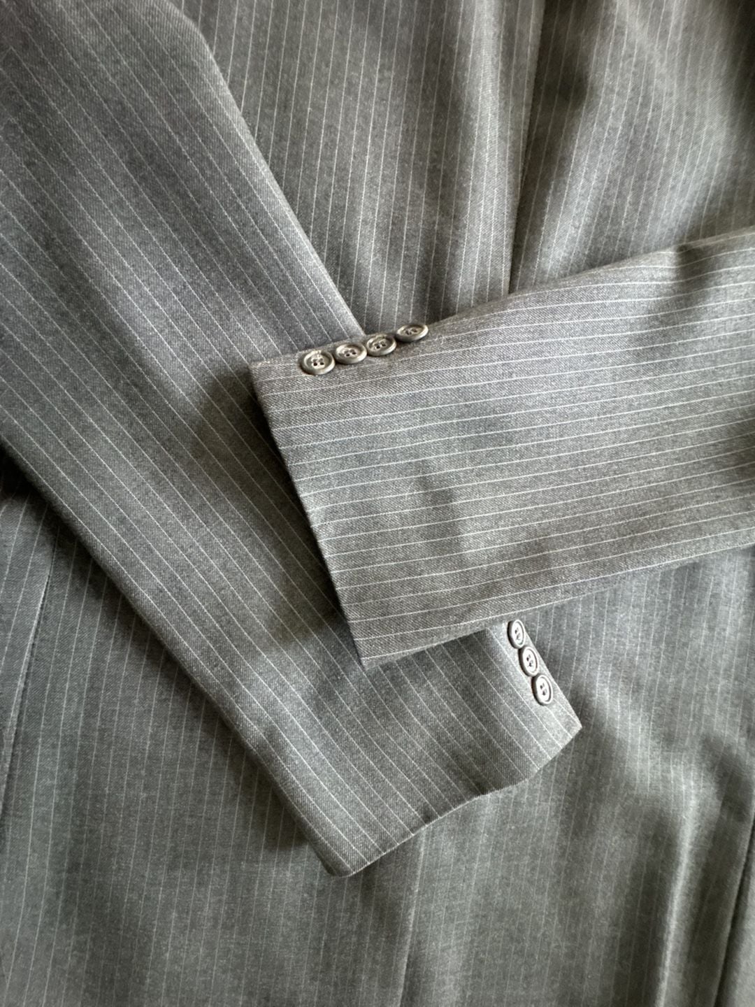 Vintage Hart Schaffner Marx Raleighs Dark Gray Pinstripe Blazer 40/42 10