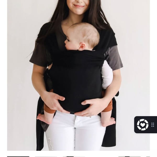 Lalabu Simple Wrap Baby Carrier Black