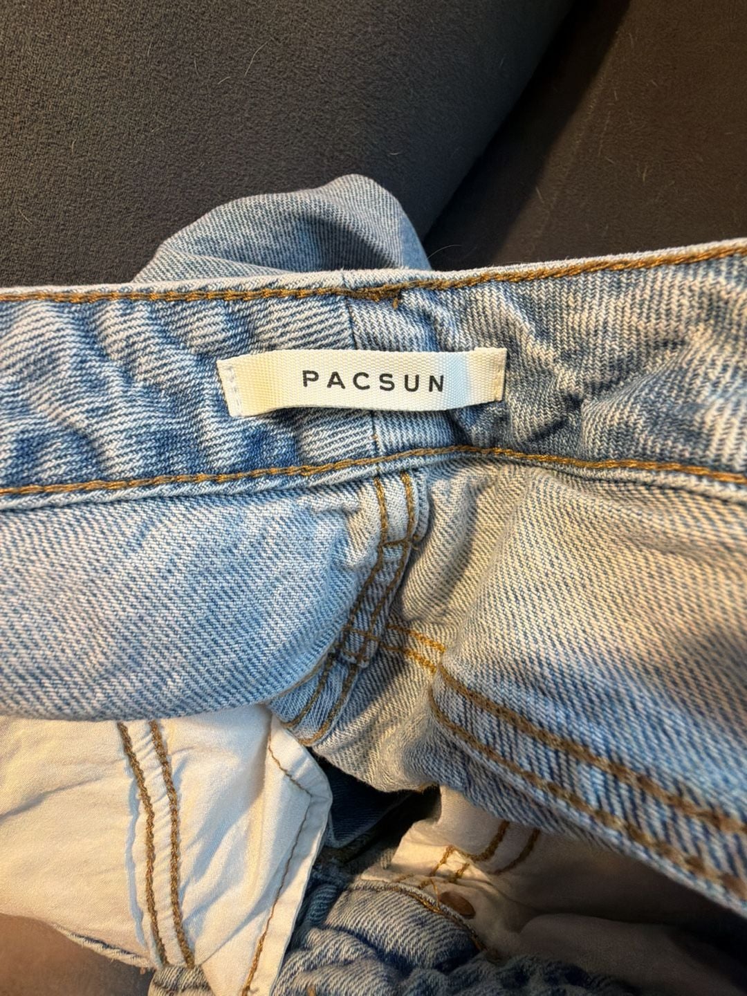 PacSun Mom Jeans Size 28 Light Wash Distressed Denim 2