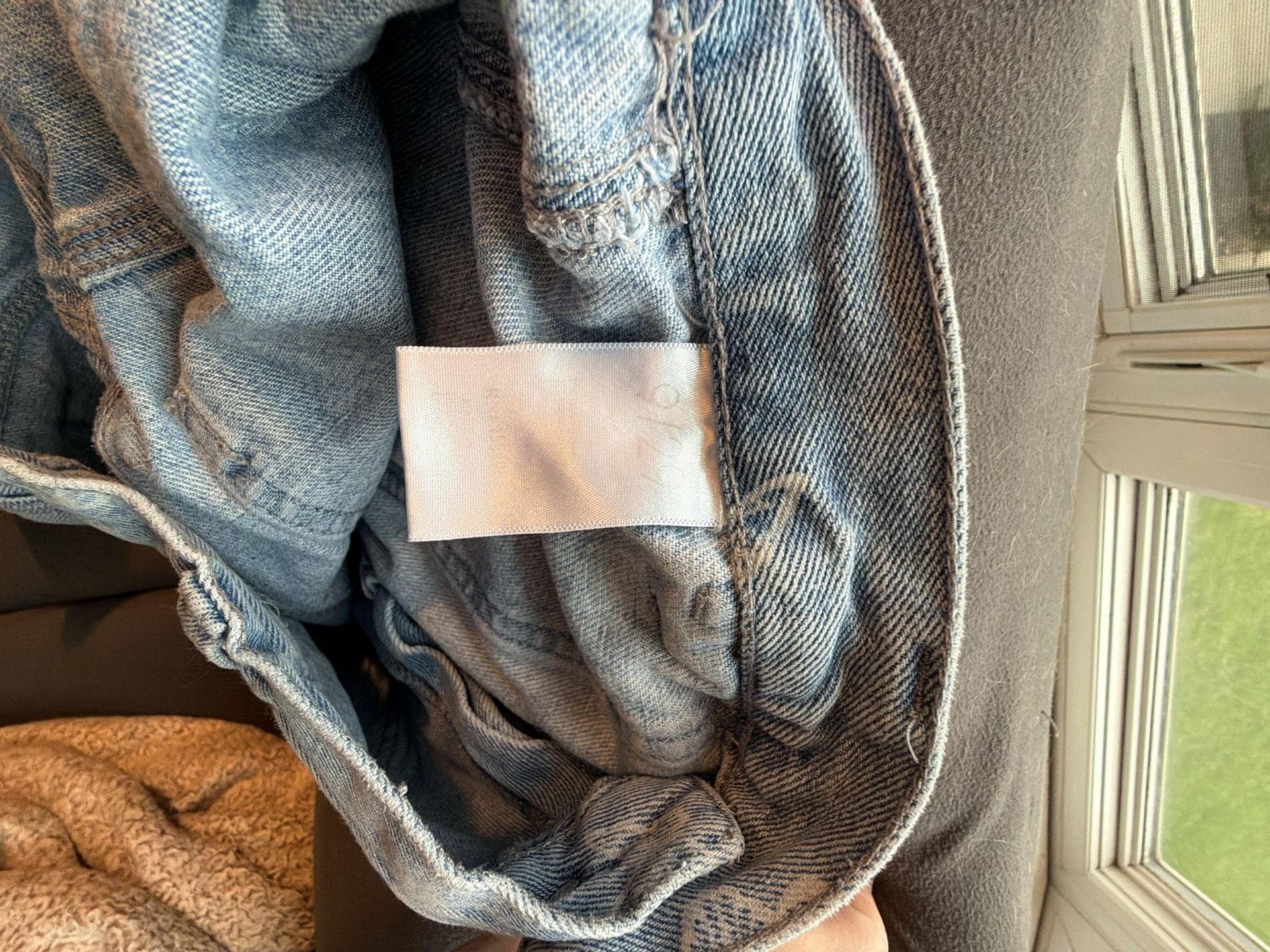 Simple Society Butterfly Print Jeans Light Wash Denim 4