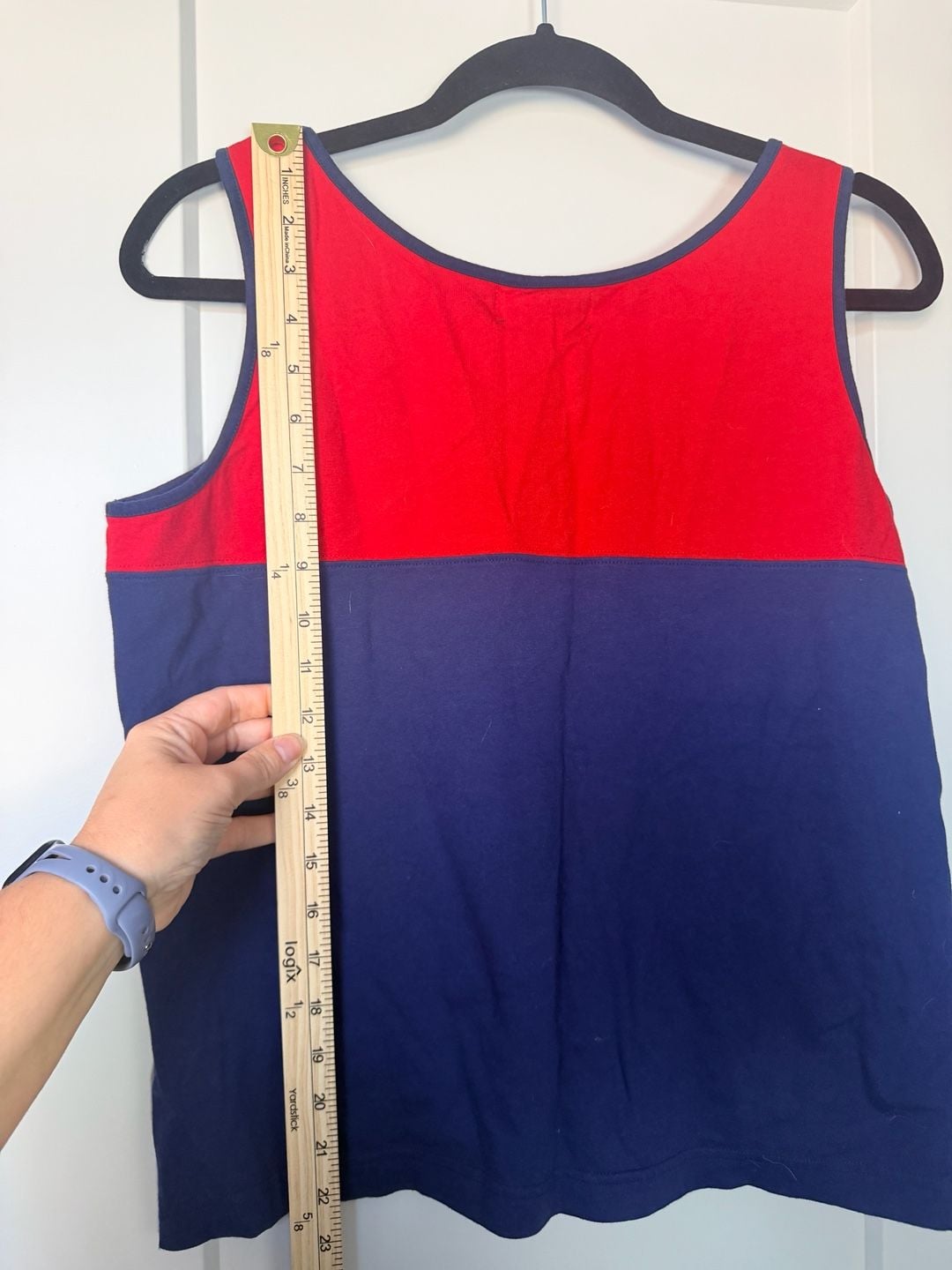Lauren Ralph Lauren Tank Top Size M Red Blue Anchor Graphic_163 7