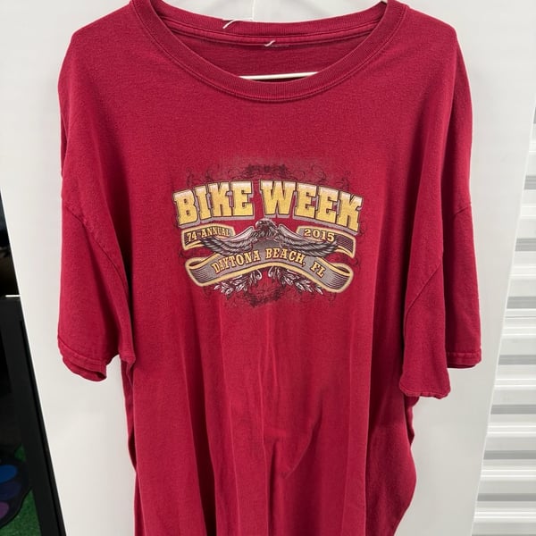 Daytona Beach Bike Week 2015 T-Shirt Maroon XL