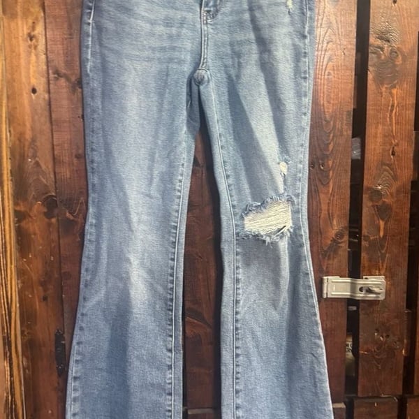 Judy Blue Bootcut Jeans Size 1/25 Distressed Frayed