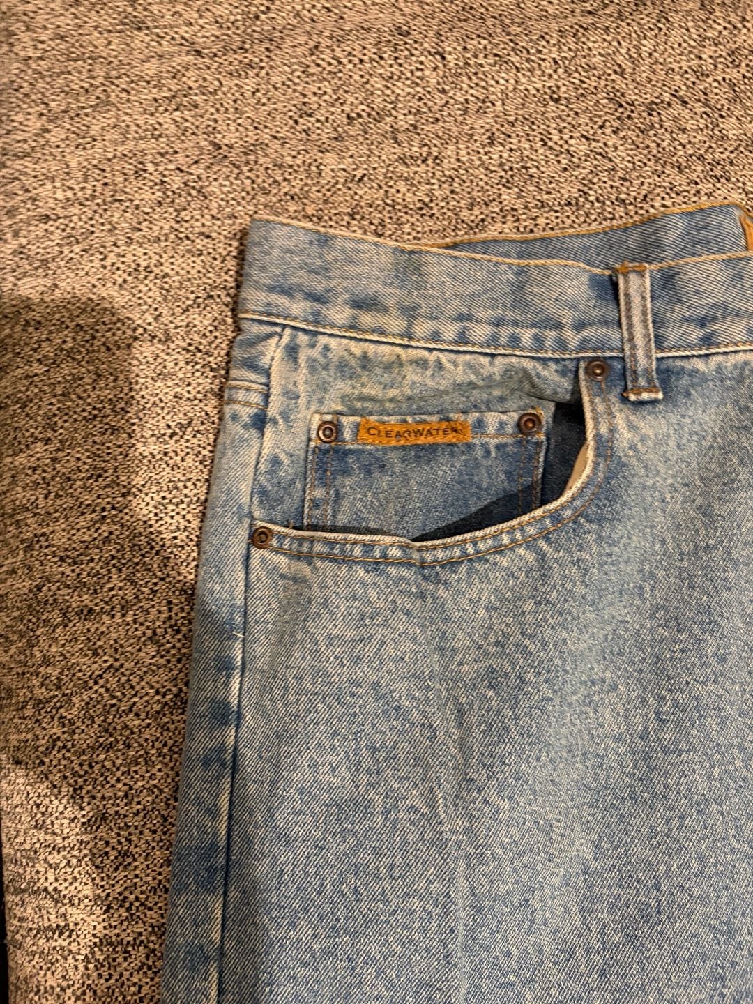 079-Clearwater Outfitters Jeans Size 40x32 Light Wash Cotton Denim 4