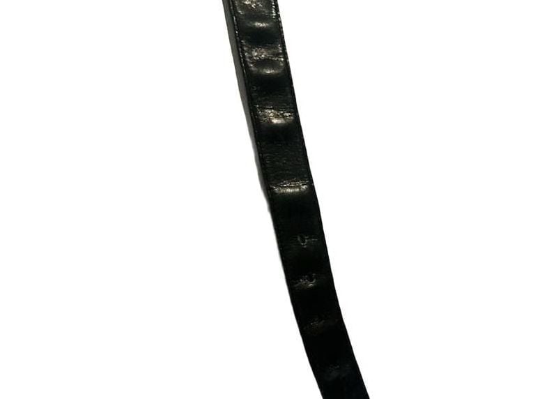 Authentic Gucci Vintage Black Leather Belt Gold G Buckle 9