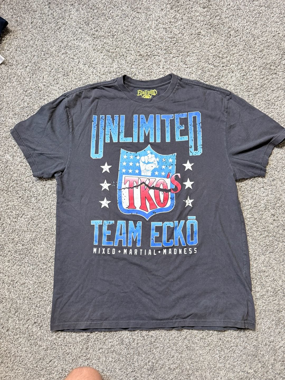 Ecko Unltd MMA T-Shirt X-Large Black Team Ecko Mixed Martial Madness 2