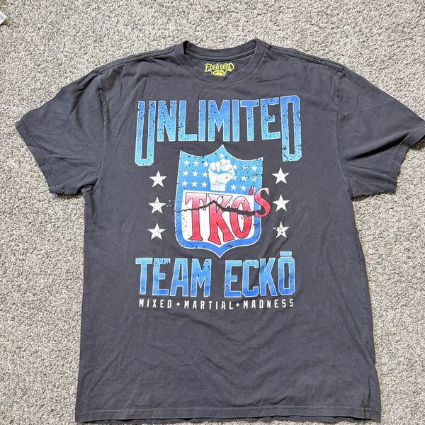 Ecko Unltd MMA T-Shirt X-Large Black Team Ecko Mixed Martial Madness