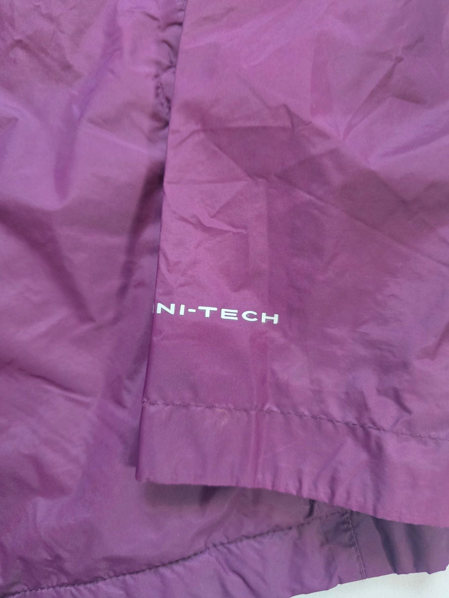 Columbia Omni-Tech Purple Hooded Rain Jacket youth 7/8 3