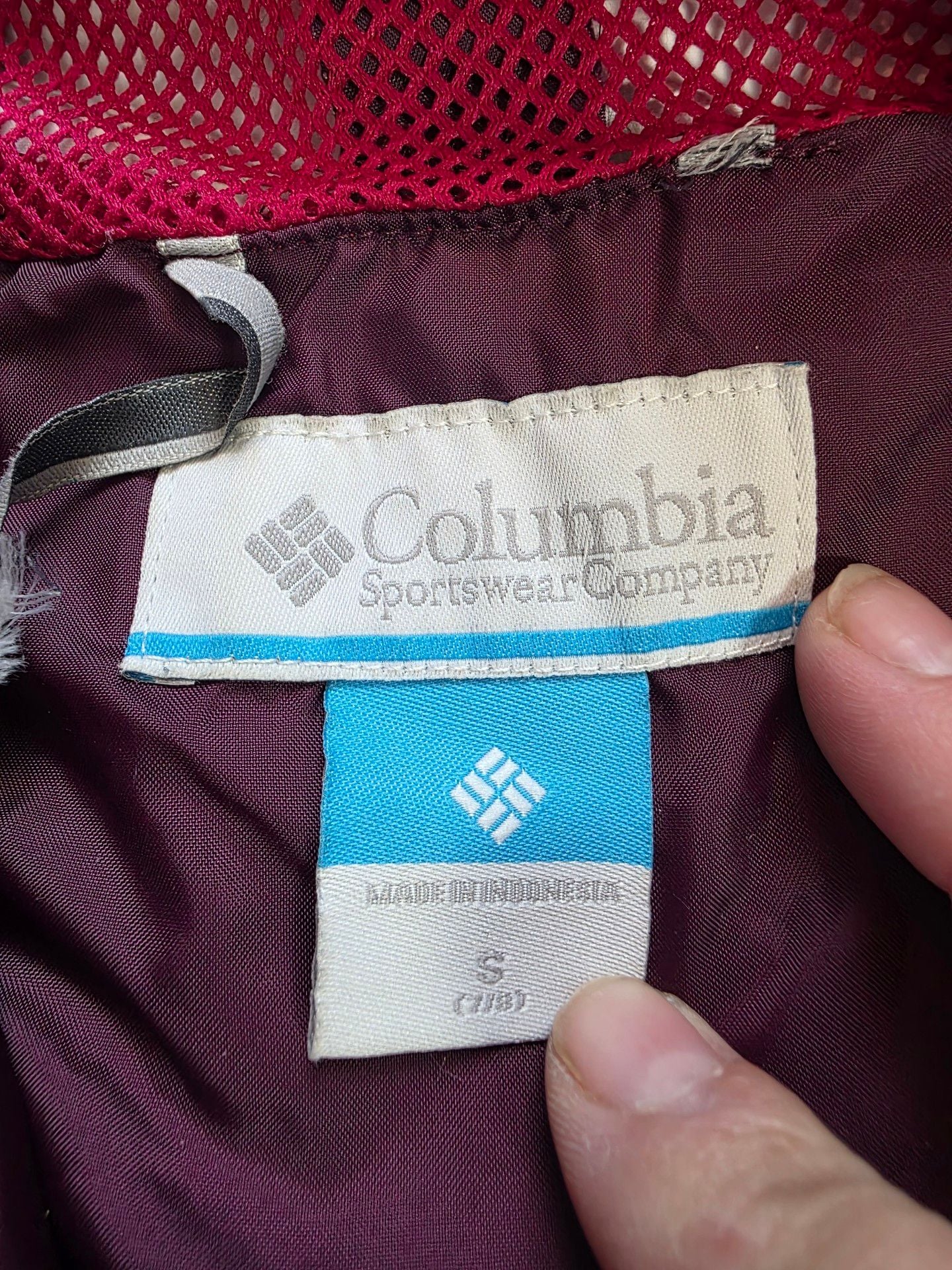 Columbia Omni-Tech Purple Hooded Rain Jacket youth 7/8 5