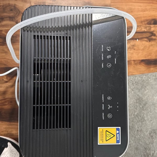 Airplus Portable Dehumidifier White Black Digital Display
