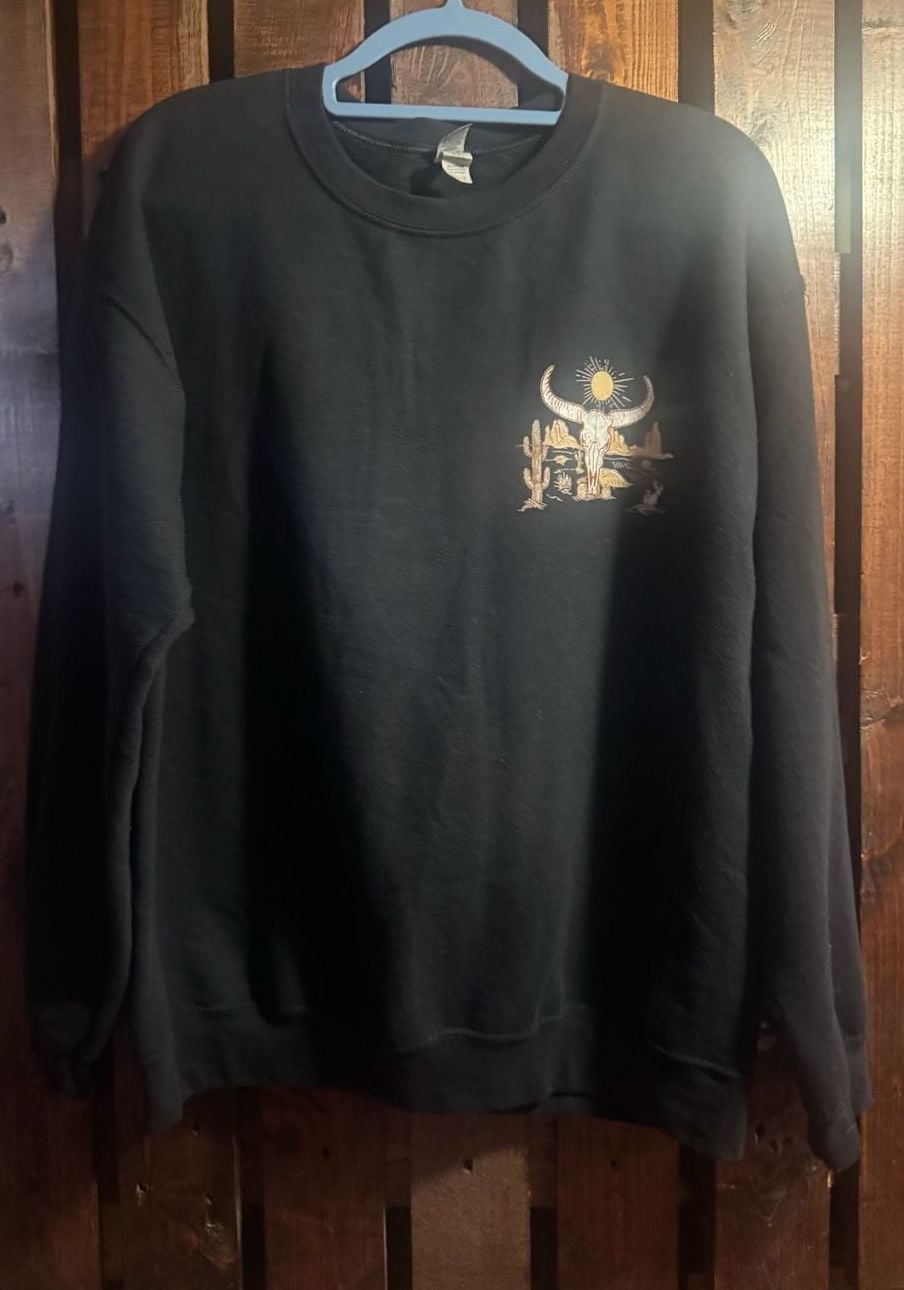 Gildan Heavy Blend Wild Ones Sweatshirt Size L Black 2